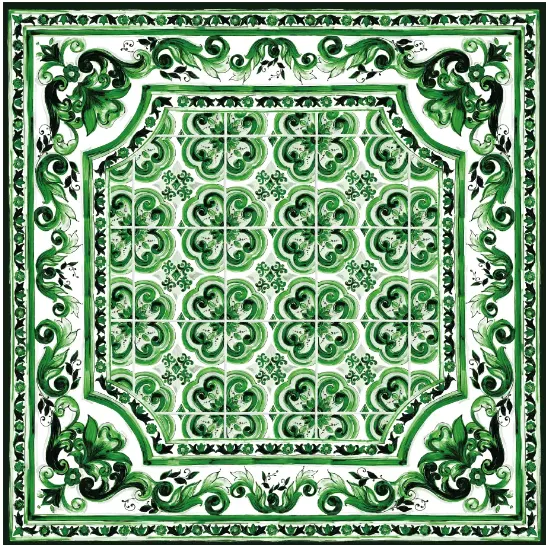Verde Maiolica Pattern
