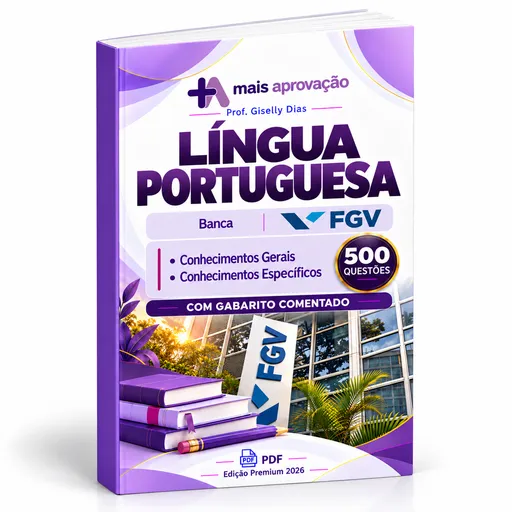 Apostila de Língua Portuguesa da banca FGV com 500 questões comentadas